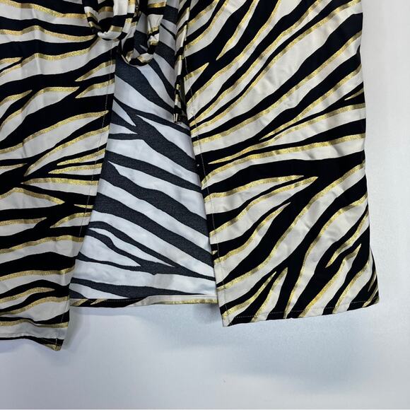 MICHAEL Michael Kors Short Pareo Tiger Cover Up black gold cream - XS/S - Picture 5 of 10